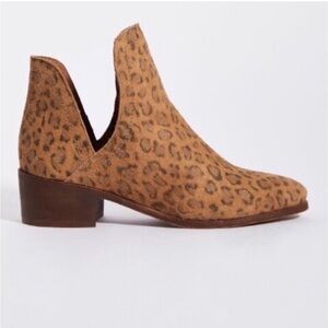 Anthropologie Leopard Print Ankle Boots